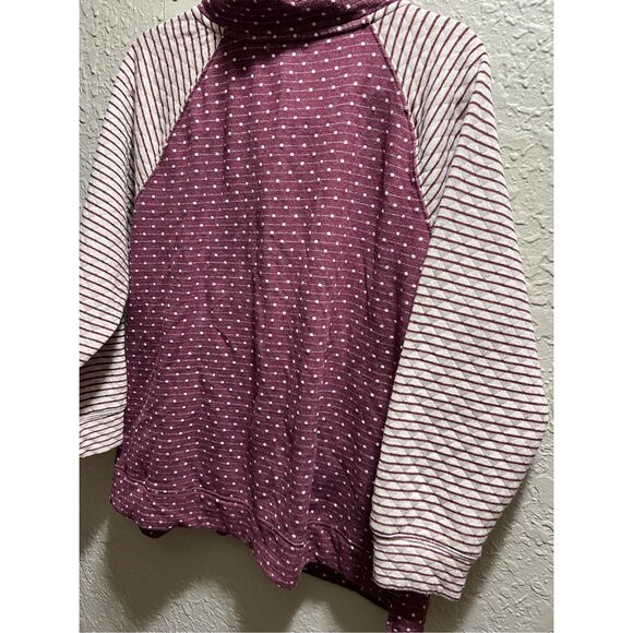 Maurices Multicolored 1/4 Zip Top Woman’s Size XXL  FLAWS - Picture 12 of 16